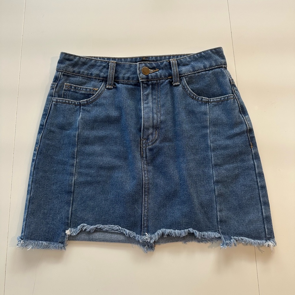 Forever 21 Blue Denim Mini Skirt
